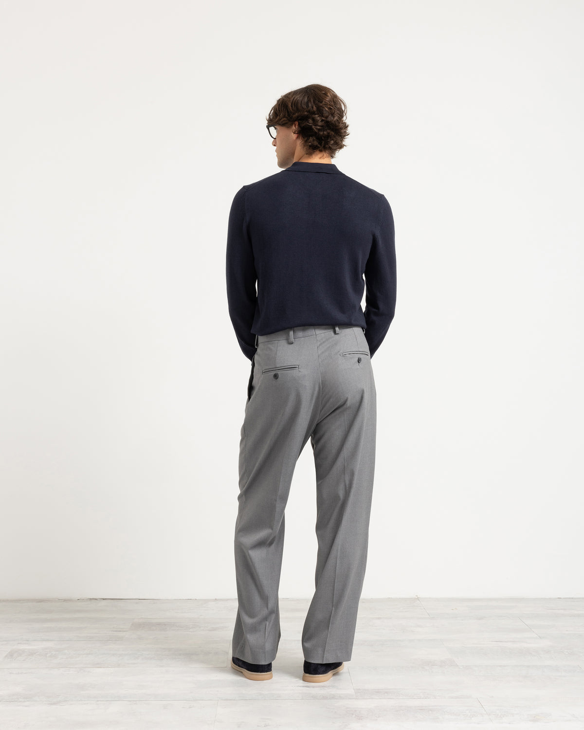 Polo in maglia manica lunga