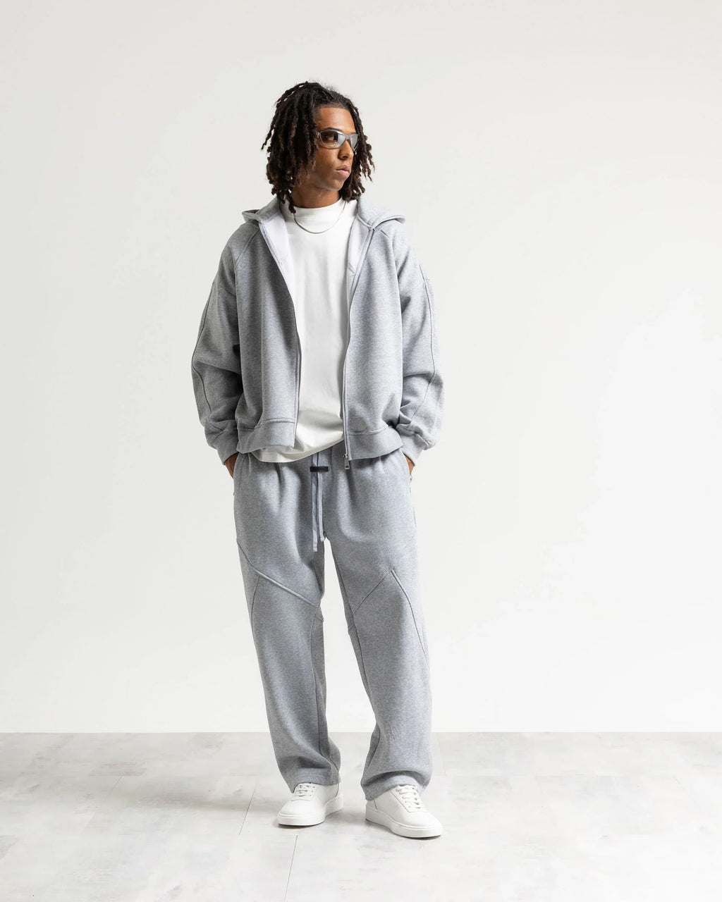 Felpa cappuccio zip