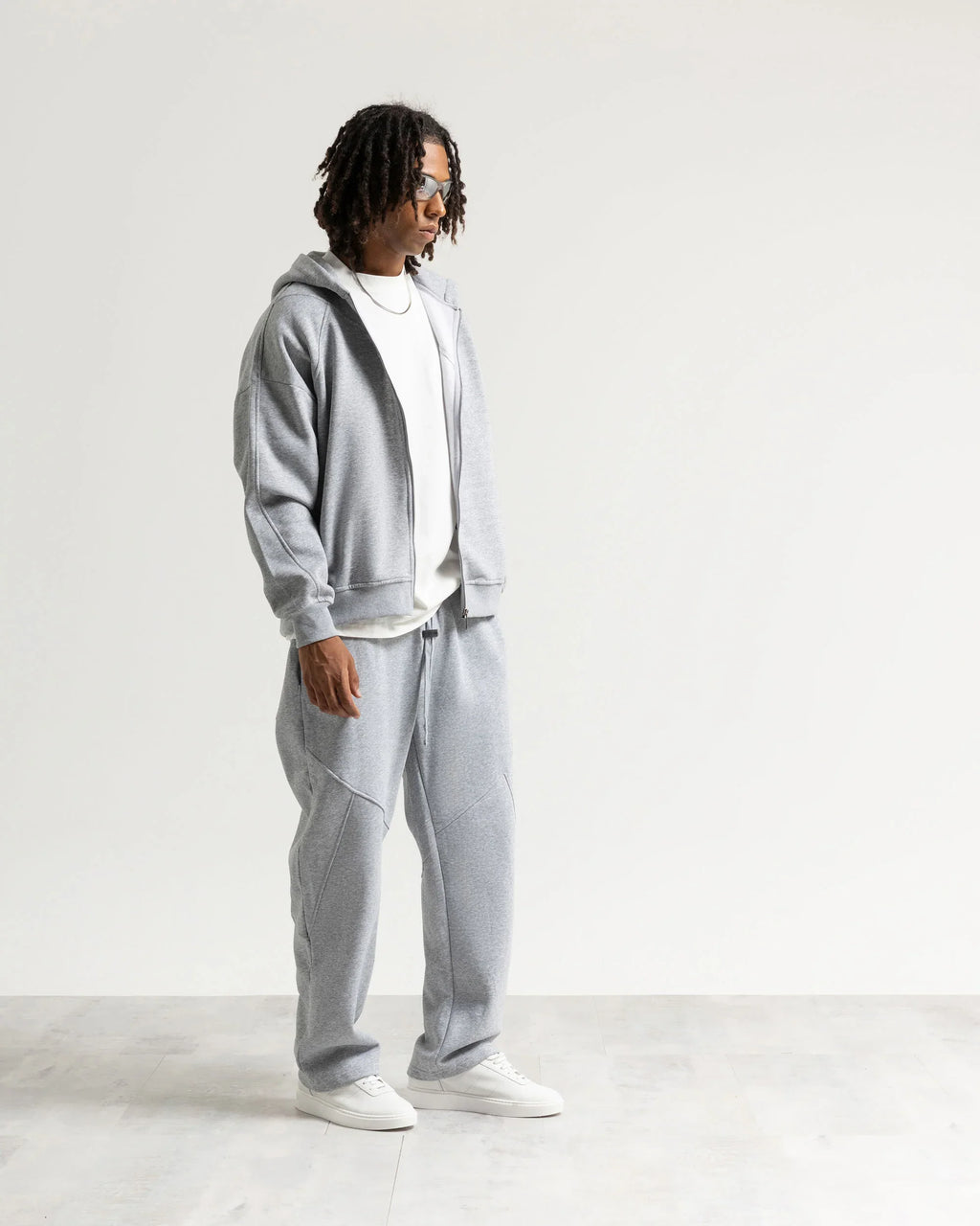 Felpa cappuccio zip