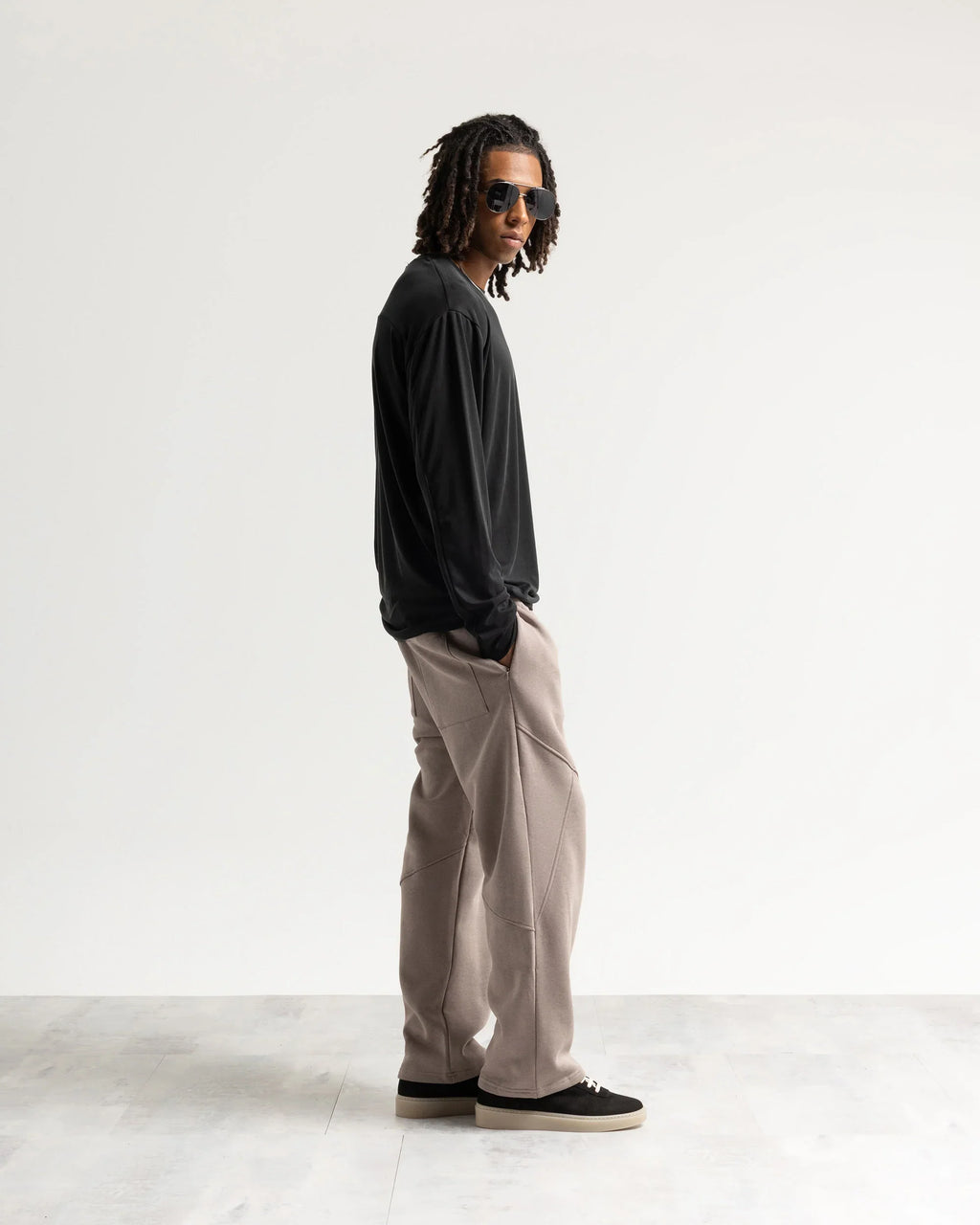 Pantalone tuta fondo ampio