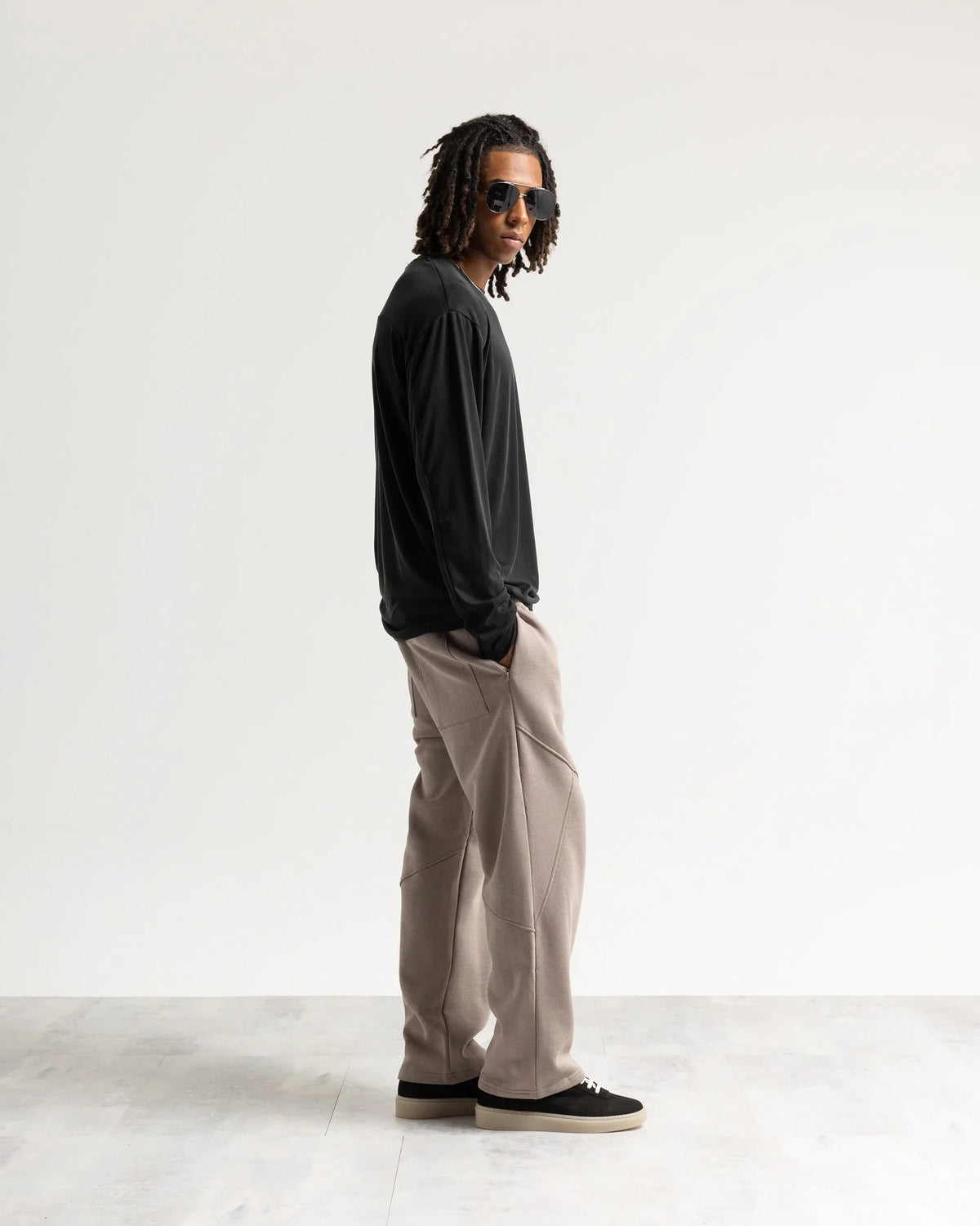 Pantalone tuta fondo ampio