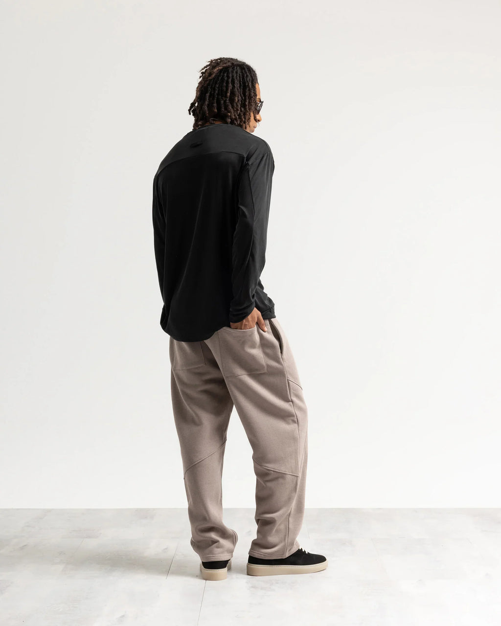Pantalone tuta fondo ampio