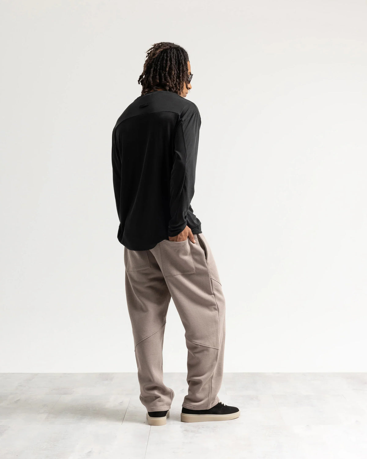 Pantalone tuta fondo ampio